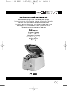 Manuál Clatronic FR 2889 Fritéza