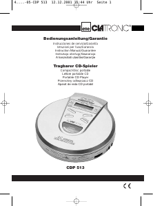 Manual Clatronic CDP 513 CD player portabil