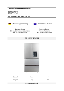 Manual PKM FD 399NF WDIXK Fridge-Freezer
