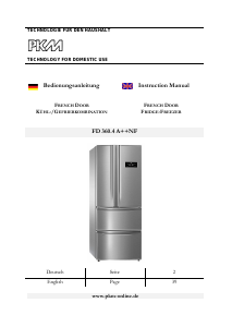 Manual PKM FD 360.4A++NF Fridge-Freezer