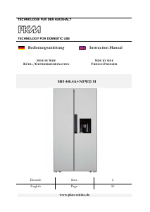 Manual PKM SBS440.4A+NFWD SI Fridge-Freezer