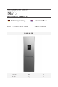 Manual PKM KGK312NFDA++ Fridge-Freezer