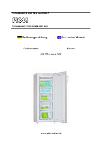 Bedienungsanleitung PKM GS175.4A++NF Gefrierschrank