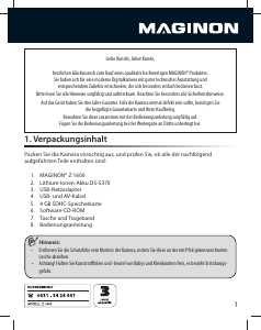 Bedienungsanleitung Maginon Z 1600 Digitalkamera