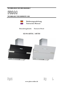 Handleiding PKM S25-90 AWTH Afzuigkap