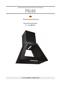 Bedienungsanleitung PKM P1-60 BBTX Dunstabzugshaube
