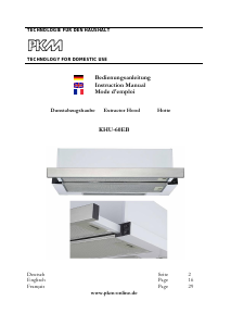 Handleiding PKM KHU-60EB Afzuigkap