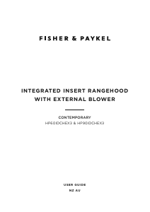 Bruksanvisning Fisher and Paykel HP60IDCHEX3 Köksfläkt