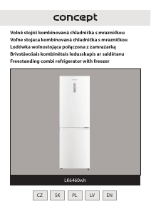 Manual Concept LK6460WH Fridge-Freezer