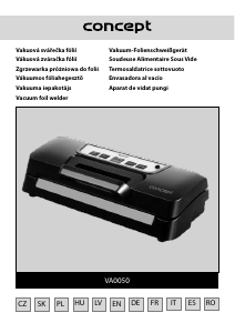 Manual Concept VA0050 Vacuum Sealer