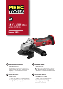 Bruksanvisning Meec Tools 012-594 Vinkelsliper