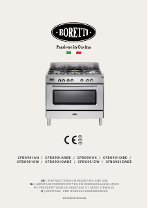 Mode d’emploi Boretti CFBG901ZW Cuisinière