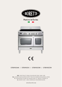 Mode d’emploi Boretti CFBI902IX Cuisinière