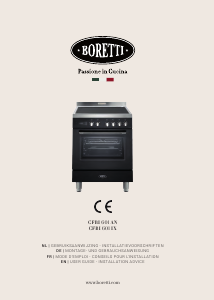 Mode d’emploi Boretti CFBI601AN Cuisinière