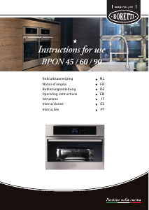 Manual de uso Boretti BPON90IX Horno