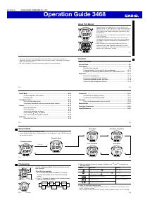 Handleiding Casio 3468 Uurwerk