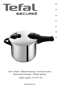 Kullanım kılavuzu Tefal P2500747 Secure5 Düdüklü tencere