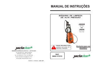 Manual JactoClean J 6000 Máquina de limpeza a alta pressão