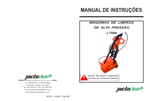 Manual JactoClean J 7000 Máquina de limpeza a alta pressão