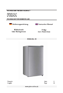 Manual PKM KS 92.0A+ SI Refrigerator
