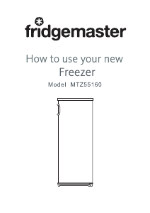 Handleiding Fridgemaster MTZ55160 Vriezer