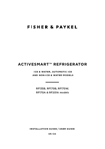 Bruksanvisning Fisher and Paykel RF170WRKUX6 Kyl-frys