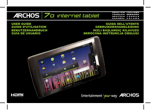 Bedienungsanleitung ARCHOS 70 Tablet