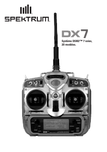 Mode d’emploi Spektrum DX7 Contrôleur RC
