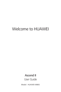 Manual Huawei Ascend II M865 Mobile Phone