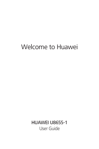 Bruksanvisning Huawei U8655-1 Mobiltelefon
