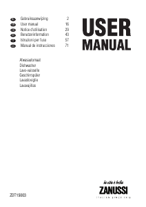 Manuale Zanussi ZDT15003FA Lavastoviglie