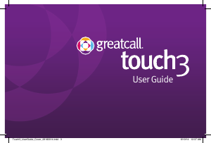Manual GreatCall Touch3 Mobile Phone