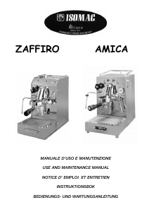 Bruksanvisning Isomac Zaffiro Espressomaskin