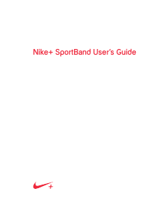Bruksanvisning Nike+ SportBand Aktivitetsspårare