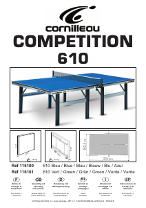 Handleiding Cornilleau Competition 610 Tafeltennistafel