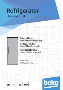 Manual BEKO RSSE445K21XB Refrigerator