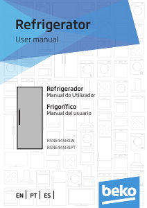 Manual BEKO RSNE445I31PT Refrigerator