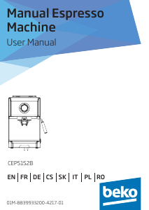 Manual BEKO CEP5152B Espressor