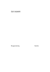 Brugsanvisning Voss-Electrolux ELK13026HV Komfur