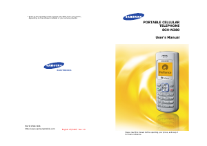 Bruksanvisning Samsung SCH-N380 Mobiltelefon