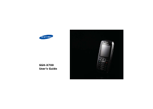 Bruksanvisning Samsung SGH-X700S Mobiltelefon
