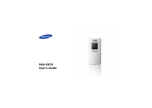 Bruksanvisning Samsung SGH-E870 Mobiltelefon