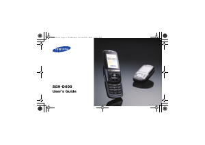 Bruksanvisning Samsung SGH-D600S Mobiltelefon