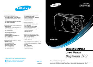 Handleiding Samsung Digimax 202 Digitale camera
