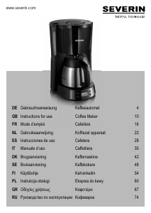 Manual Severin KA 4141 Coffee Machine