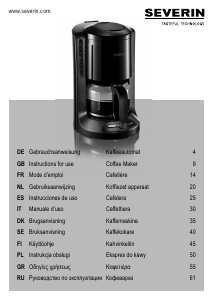 Manual de uso Severin KA 4178 Máquina de café