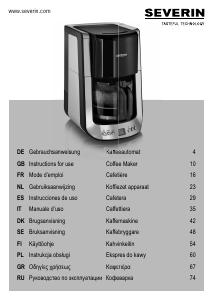 Manuale Severin KA 4460 Macchina da caffè