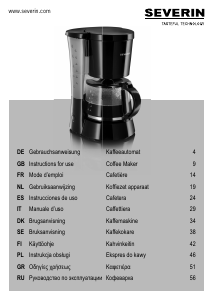 Manuale Severin KA 4479 Macchina da caffè