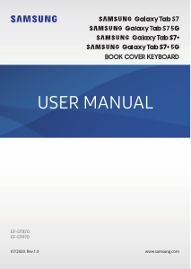 Manual Samsung EF-DT970 Galaxy Tab Keyboard