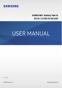 Instrukcja Samsung EF-DT860 Galaxy Tab S6 Klawiatura